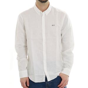 CAMICIA IN LINO SUN68 BIANCO